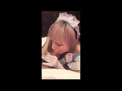 ❤️ Japanisches Idol [mayuka], französisches Dienstmädchenkostüm, Teil 1, Blowjob und Wichsen mit Lotion ❤❌  Sex bei uns ❤